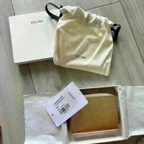 NWT gold Celine wallet - Picture 2 of 3